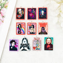 10Pcs Halloween Charms Two Side Print Acrylic Creative Pendant For Necklace  Keychain Diy Making