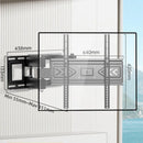 TV Wall Mount Bracket for 32-70 Inch LED, LCD, OLED Flat Curved TVs, TV Mount with Dual Swivel Arm Extend Tilting Rotation