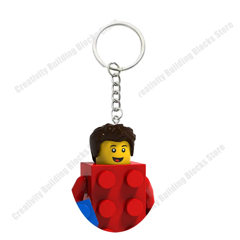 Hot Selling Classic Series keychain Mini 3D Character Model Set Building Blocks Assembling Toys Children's Birthday Gifts