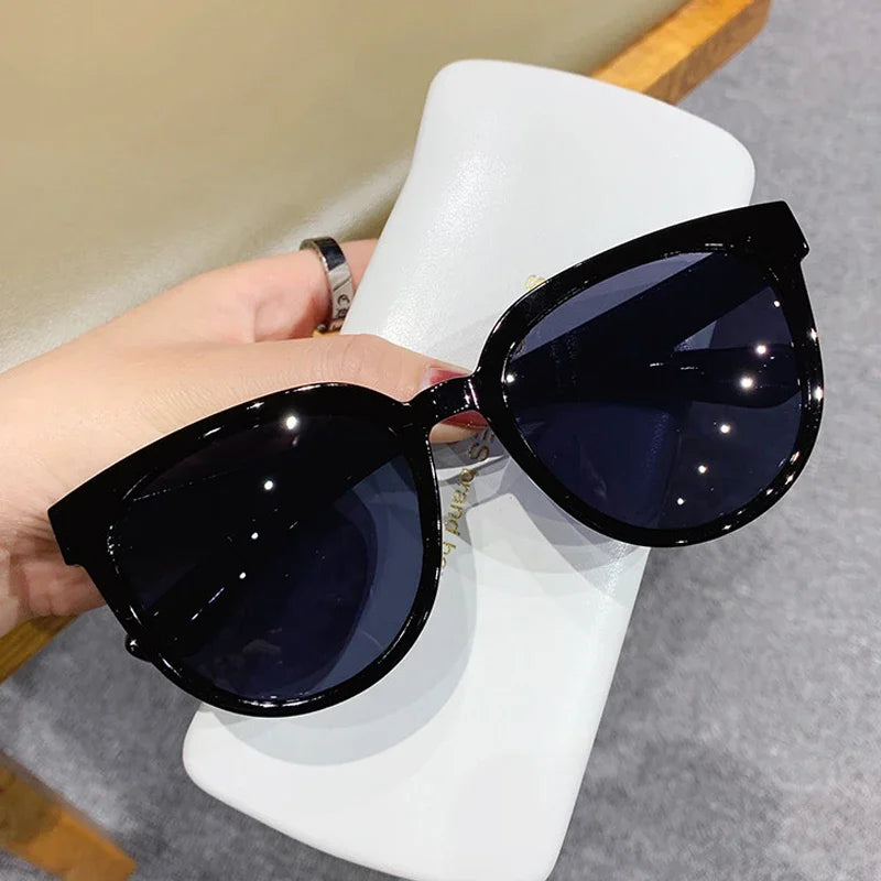 Fashion Cat Eye Sunglasses Woman Brand Designer Shades Retro Mirror Sun Glasses Female Clear Lens Vintage Gafas De Sol 2023
