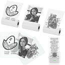 Mini Thermal Transparent Sticky Color On Clear Self-Adhesive Paper 57x25mm Used For Micro Thermal Printer Photo Printing Paper