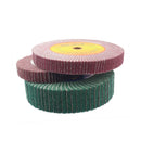 1 piece 6"/8" Non-woven Scouring Sandcloth Mop Polishing Wheel P120/P240 Metal Flap Grinding Wheel