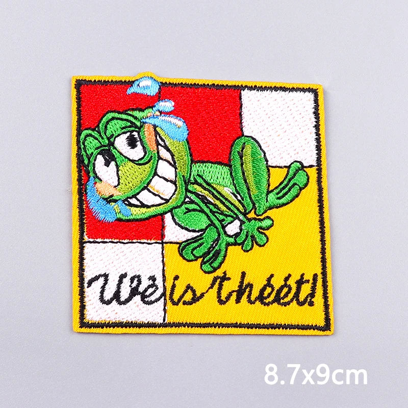 2024 Netherland Oeteldonk Emblem Embroidery Patches For Clothes Carnival Frog Iron On Patch Thermoadhesive Patch For Gift DIY