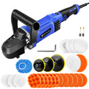 1400W Electric Car Polisher with Handle, Rotaty Buffer, 800-3500 RPM, 6 Variable Speed, 150 and 180mm Polishing Plate