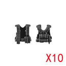 WW2 Military Building Blocks Mini Bricks Solider Figures Gifts Weapon Equipment Accessories USA Greman Vests Armor Toys For Kids