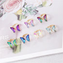 Fantasy Rhinestone Butterfly Ring Adjustable Opening Finger Ring Romantic Colorful Women's Jewelry Exquisite Gifts Accessories