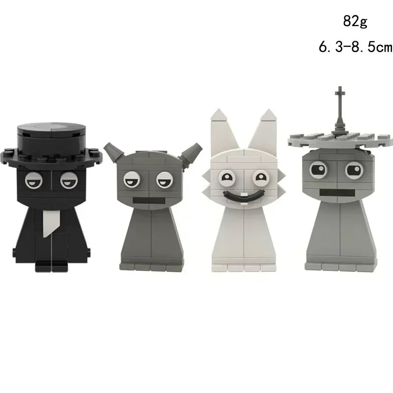 Sprunki Blocks Toys Sprunki Incredibox Building Blocks Model Children's Educational Oren Wenda Building Block Toys for Kids Gift