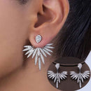 New Arrival Earrings For Women Temperament White Zircon Rhinestones Unique Design Brand Earings Fashion Jewelry Bijoux AE210