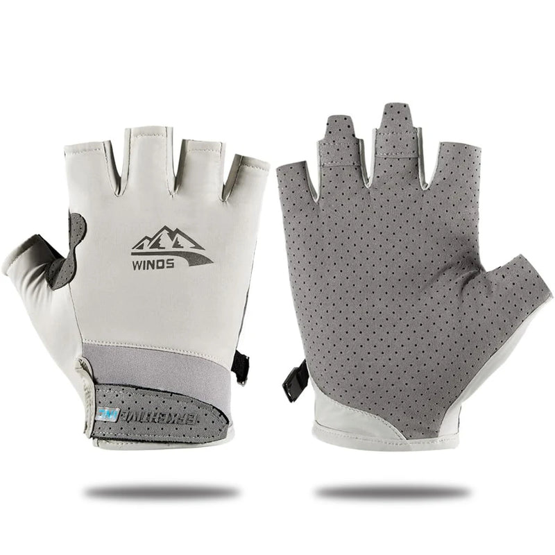 Premium Fishing Gloves - UV Protection, Breathable Mesh & Non-Slip Grip for All-Day Comfort，for Cycling,Hiking,Camping