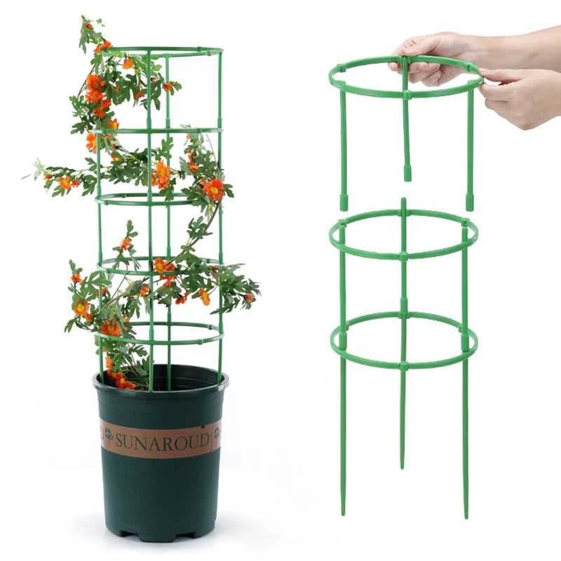 Plant Support Pile Garden Semicircle Flower Stand Cage Plant Grow Fixing Rod Vine Climbing Bracket Stake Holder Bonsai Tool