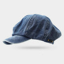 Vintage Washed Denim Newsboy Cap Women Octagonal Hat Spring Autumn Artistic Painter Berets Cap Newsboy Cap