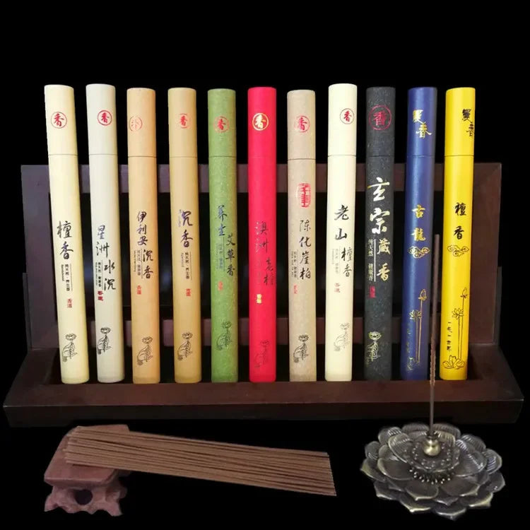 Y 40 Sticks/box Sandalwood Stick Incense Lavender Jasmine Aromatherapy Sticks OUDH Scents for Home Buhhda Meditation Fragrance