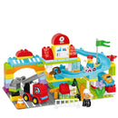 Big Building Blocks Crazy Marble Race Run Slipway Pipeline Ball Compatible Large Bricks Maze Game Children Kids Montessori Toys