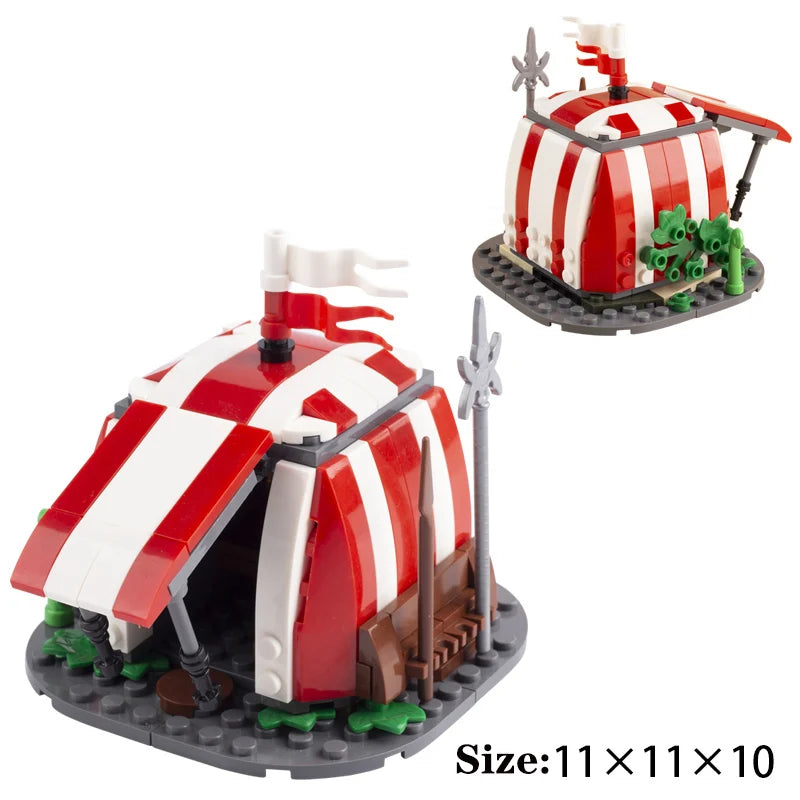 MOC City Series Building Blocks Figure Furniture House Kitchen Medieval Accessories DIY Bricks Set Christmas Toys for Kid Gifts