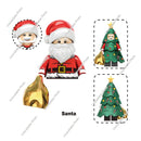 Hot Toys TV6302 TV6303 2024 Merry Christmas Gift Grinch Holiday Elf Santa Rex Darth Vader Building Blocks Mini Action Figure Toy