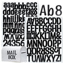 1Sheet Black Alphabet Letter Stickers Recognizable Car Mailbox Number Sticker For Wedding Home Wall Decor DIY Door Sign Address