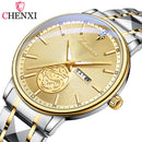 CHENXI Business Luxury Men Watches Quartz Stainless Steel Wrsitwatches Male Auto Date Clock with Luminous Hands