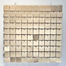 16pcs Champagne Shimmer Wall Backdrop 3D Sequin Panel Backdrop Art Wall Backgroud Cloth Wedding Birthday Party Backdrop Decor