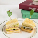 100Pcs 12Cm Disposable Party Tableware Fruit Dessert Sticks Bamboo Skewers Buffet Cupcake Decoration Wedding Supplies