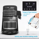 SucceBuy 4L Water Distiller Purifier Filter Dispenser Drinking Bottle Softener Temp Display Overheat Protection Home Appliance