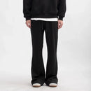 Trendy American Style Grey Micro Flared Men's Pants Loose Fit Casual High Street Slims Autumn/Winter Season Pants