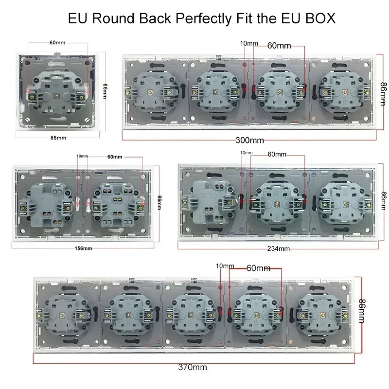 EU Neutral Wood Wall Panels  FAN Reset Retro Electric Switch Euro French Power Socket with Type A C USB Fast Outlet TV Data Cat6