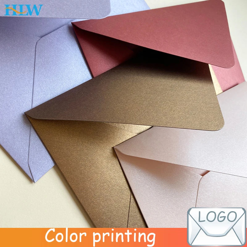 10pcs/lot 14X19CM Blank Envelope Pearl Paper Envelope for Wedding Party Invitation Greeting Cards Gift Envelopes Customized