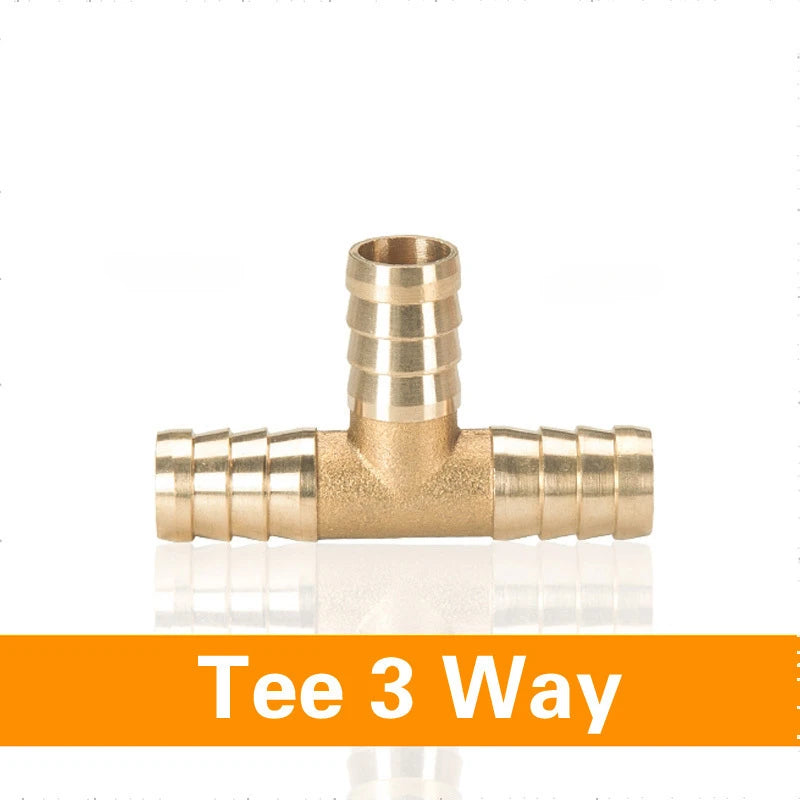 Brass Barb Pipe Fitting 2 3 4 way connector For 4mm 5mm 6mm 8mm 10mm 12mm 16mm 19mm hose copper Pagoda Water Tube Fittings