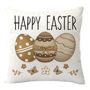 2025 Easter Rabbit Table Runner Linen Bunny Dining Table Cloth Placemat Spring Holiday Happy Easter Decoration For Home Kitchen