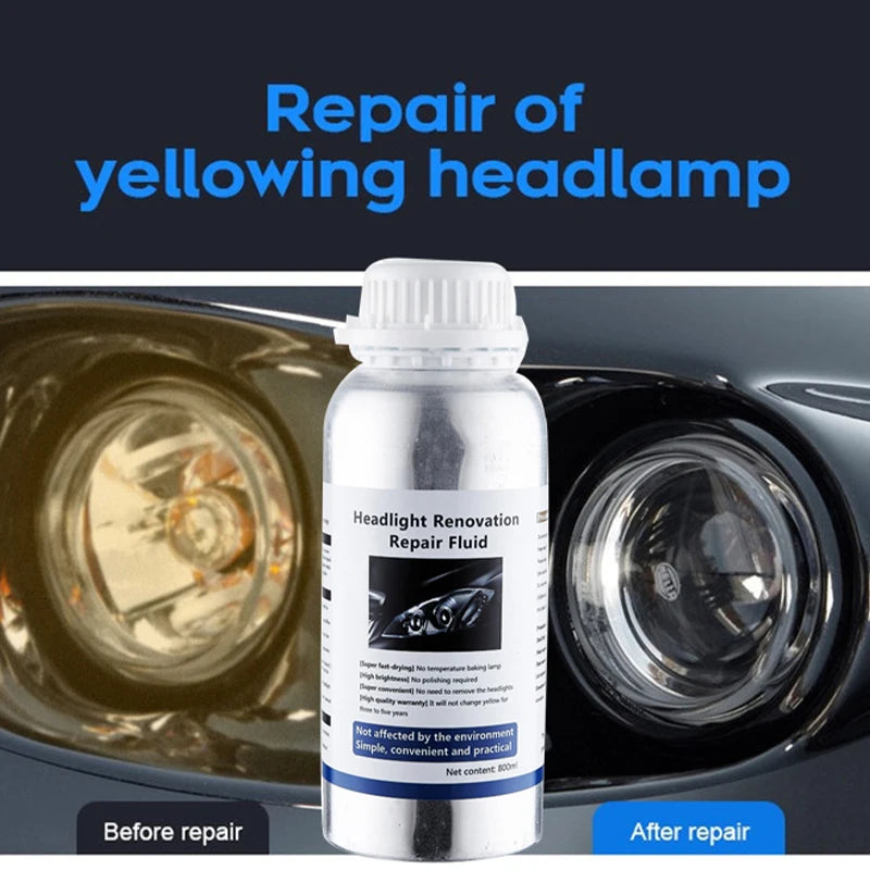 Car headlight polishing evaporator liquid Car chemicals headlight chemical polish Headlights liquid polymer lamps reg Headlights
