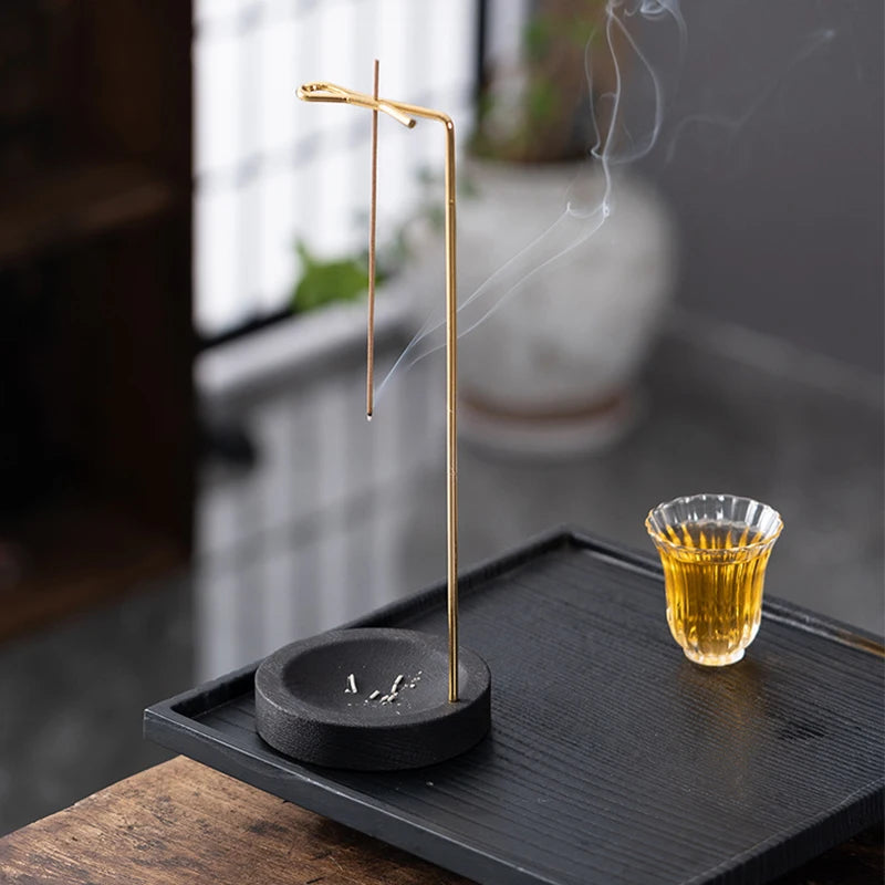 Incense Holder Aromatherapy Stand Upside Down Wooden Incense Burner Incense Plate Ash Catcher Buddhism Supplies Home Decor