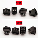 KCD4 Stainless steel waterproof rocker switch ON-OFF4/6Pin electrical equipment switch with LED power supply 16A 250V/20A 125VAC