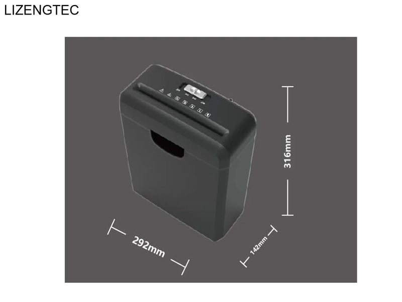 LIZENGTEC New Design Multi-functional A4 Electricity Paper Shredder  2 Level Secrecy 6.8mm