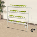 Bymaocar Hydroponic Site Grow Kit 36 Holes 4 Tubes Earthless Plant Growing Systems Flow Deep Water Culture Garden with Pump