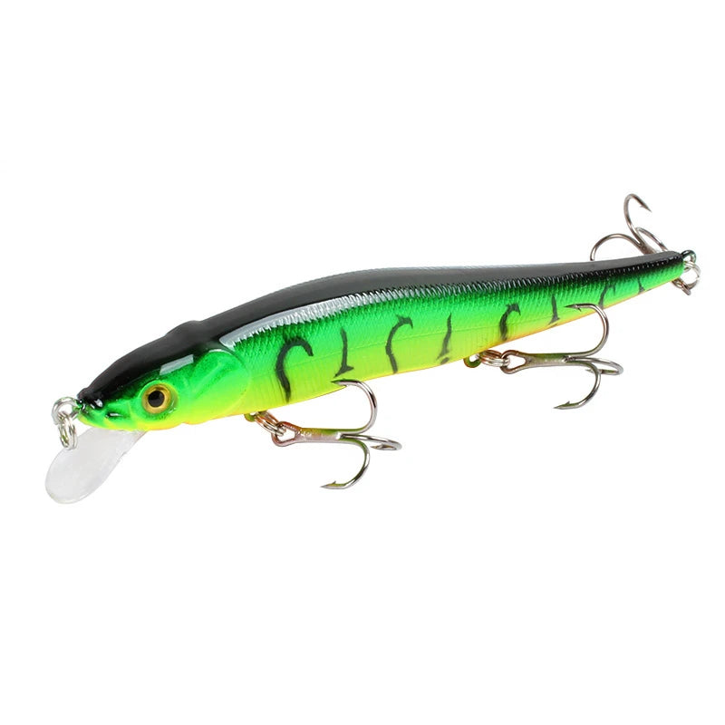 1pcs Fishing Lure 11.5cm/14g Minnow Crankbait Wobblers 3D Eyes Perch Artificial Bait Pike Carp Bait Swim Bait Fishing Pesca