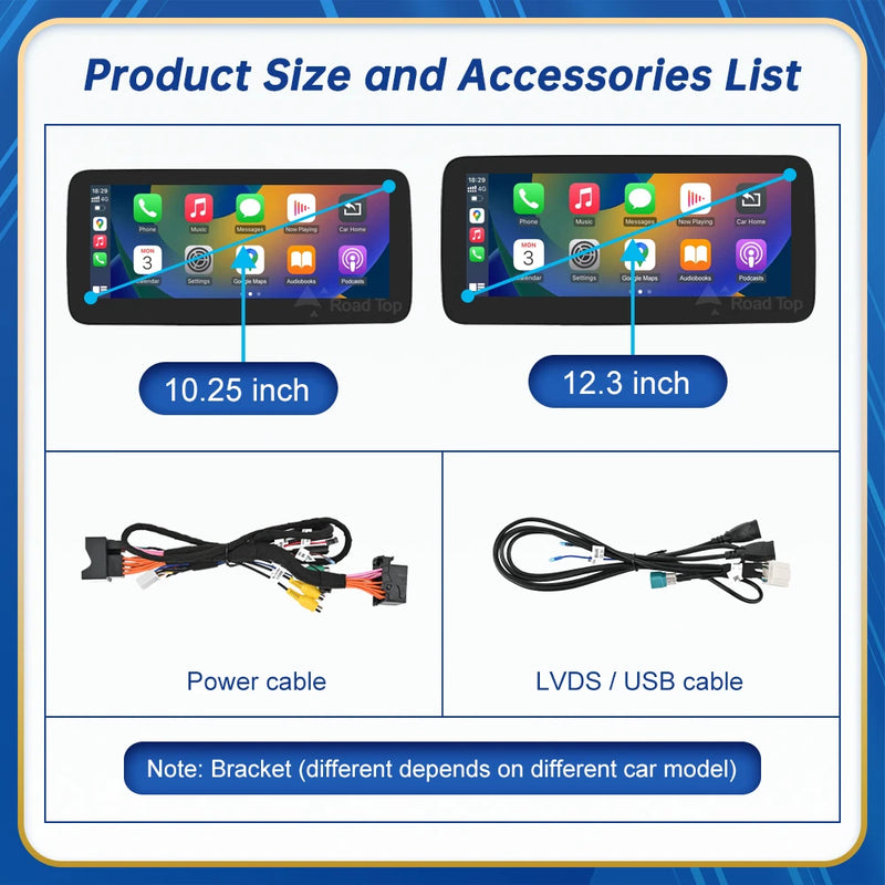 Touch Display Multimedia Player for Mercedes Benz C Class W205 GLC V Class W447 2015-2019 NTG5.0 GPS Carplay Screen