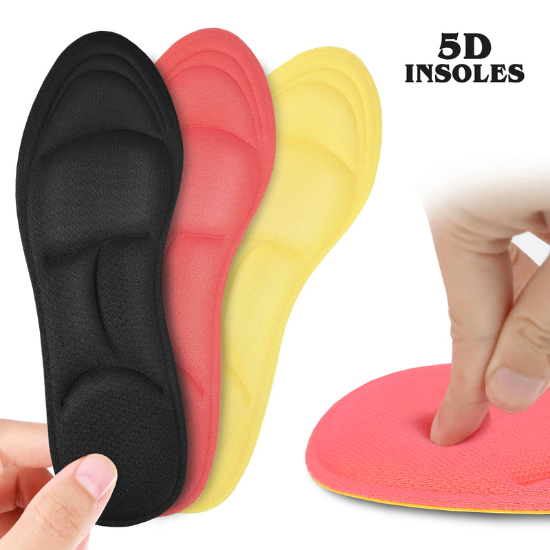 5D Massage Memory Sport Insoles Shoes Breathable Cushion Men Women Orthopedic Arch Support Insoles Care Orthopedic Insole