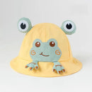 2023 New Baby Bucket Hat For Kids Spring Outdoor Boys Girls Sun Hat Summer Cute Flog Toddler Children's Fisherman Cap Cotton