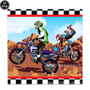 Dirt Bike Tablecloths Cup Napkins Motocross Birthday Party Favors Racing Motorcycle Theme Party Supplies Disposable Table Cover