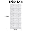 3D Faux Brick Wall Stickers DIY Decorative Self-Adhesive Waterproof Wallpaper Children'S Room Bedroom Kitchen Home Decoration