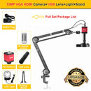 4K 48MP Full HD Industrial microscope 150X Zoom Lens C-Mount HDMI Digital Camera Phone PCB Welding Repair Electronic Microscope