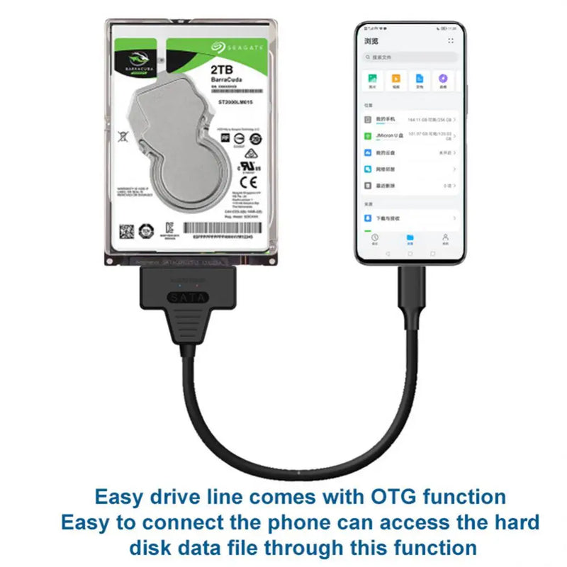 Aubess USB 3.0 2.0 SATA 3 Cable Sata To USB 3.0 Adapter Support 2.5/3.5 Inch External HDD SSD Hard Drive 22 Pin Sata III Cable