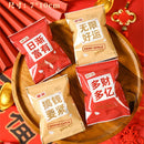 2025 Chinese New Year Snowflake Crispy Packaging 100Pcs 7x10cm Baking Cookie Machine Sealed Candy Bags