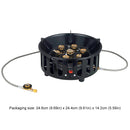 21000W Electronic Ignition Gas Stove with Adapter Portable Outdoor Furnace Barbecue Burner Cookware for Outdoor Camping Tourist