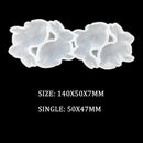 Hollow Heart Shape Silicone Lollipop Molds Bunny Rabbit Chocolate Candy Cheese Mould Valentine Day Easter Cake Decorating Tools