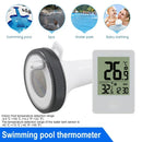 Digital Floating Swimming Pool Thermometer Wireless Pool Thermometer with Indoor Temperature Monitor Clock for Hot Tub Aquarium