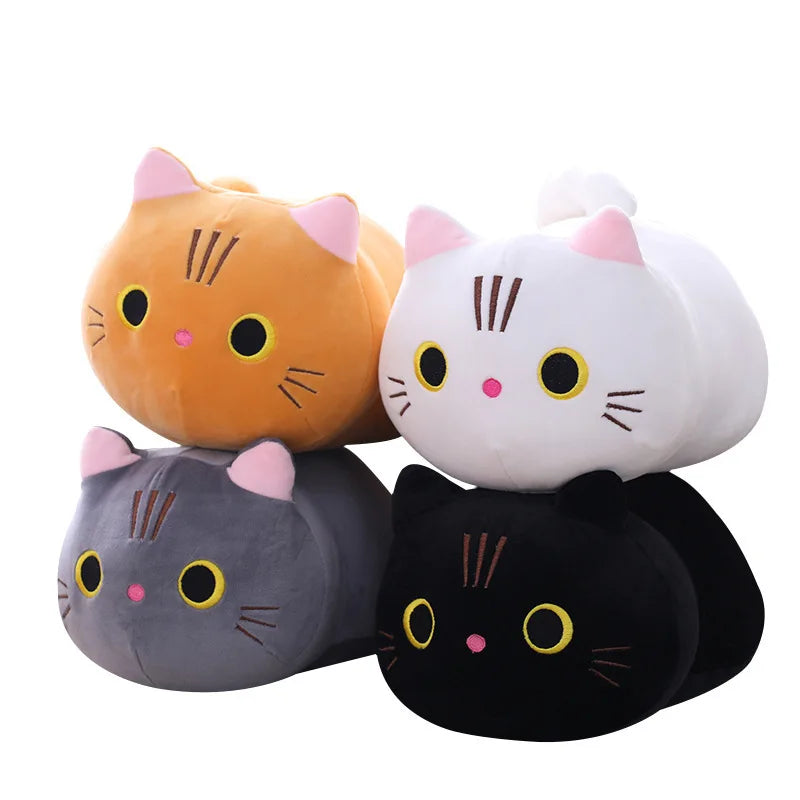 Cute Black Long Cat Plush Toy Cushion Office Nap Pillow Cushions Soft Toys Kids Doll Washable Sofa Car Cushion Home Decor