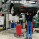 20 Gallon Portable Waste Oil Drainer, Height Adjustable Pneumatic Industrial Fluid Drain Tank with Wheels For Car Truck