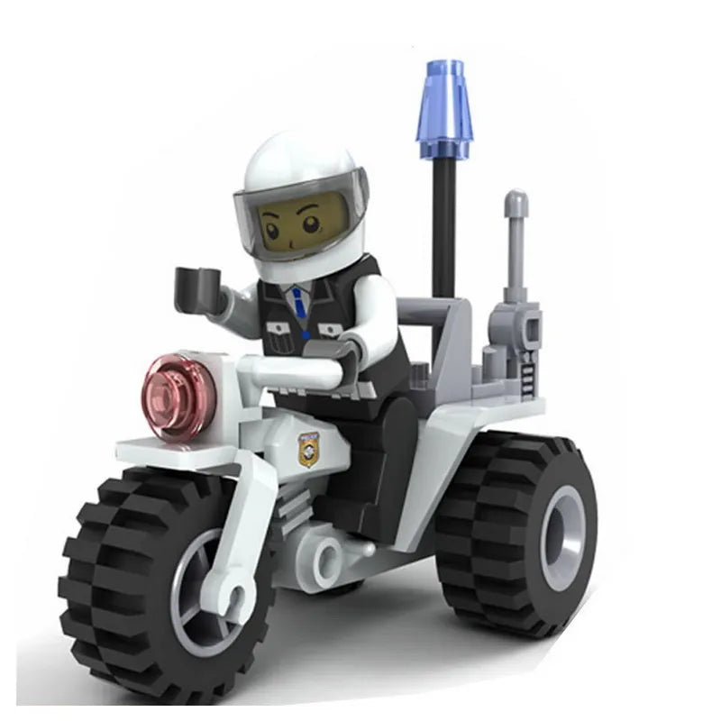 SLUBAN Girl Princess Royal Carriage Wagon Horse Racing Party Model Building Blocks Enlighten Action Figure Toys For Children