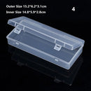 8Styles Plastic Storage Box Small Square Clear Black Box For Jewelry Diamond Embroidery Craft Bead Pill Home Storage Supply